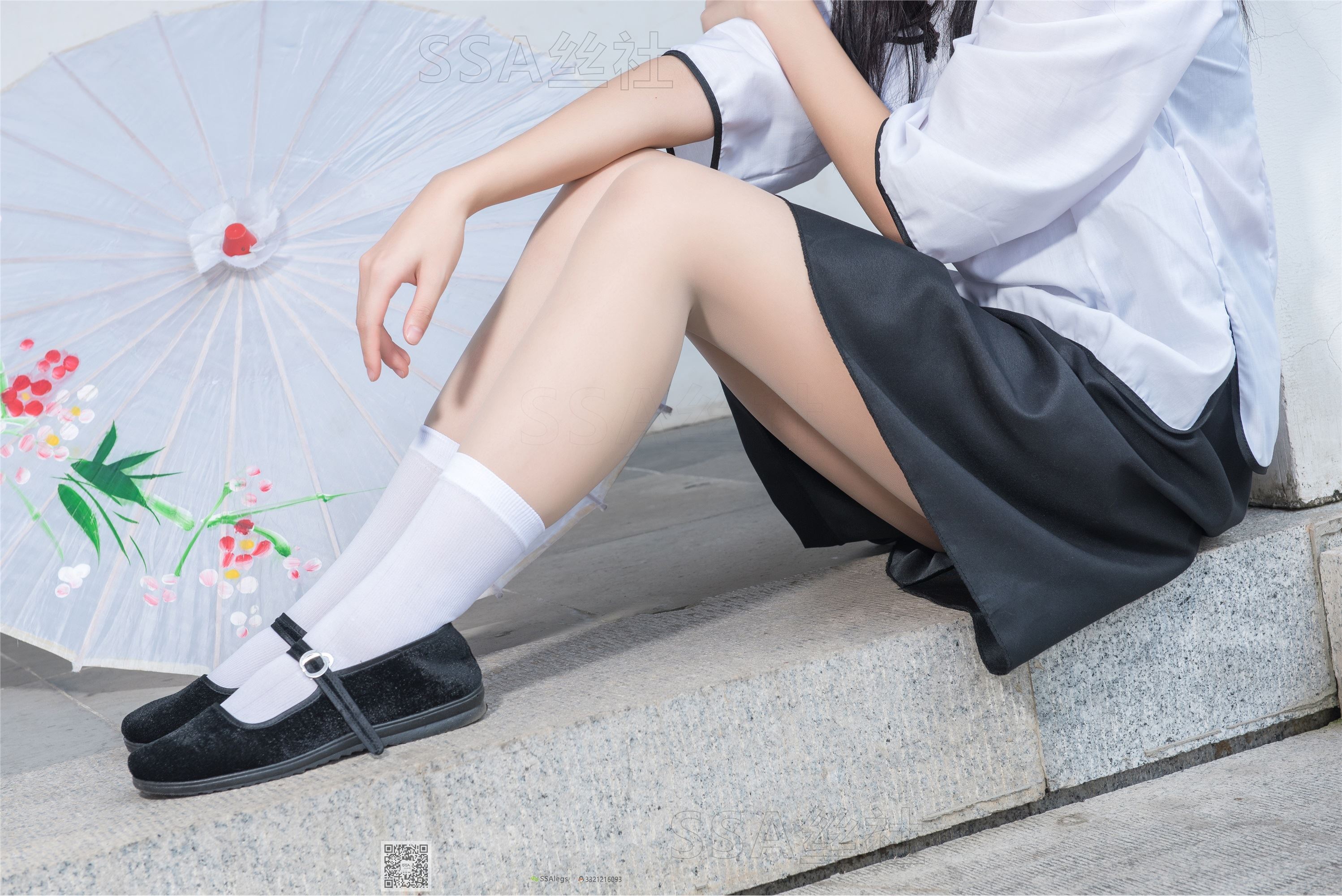 SSA丝社 超清写真 NO.068 君君 民国学妹肉丝白袜